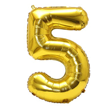 32inch Rainbow Gradient Number Foil Balloons