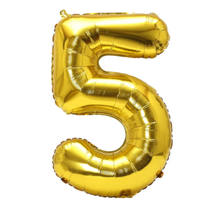 32inch Rainbow Gradient Number Foil Balloons
