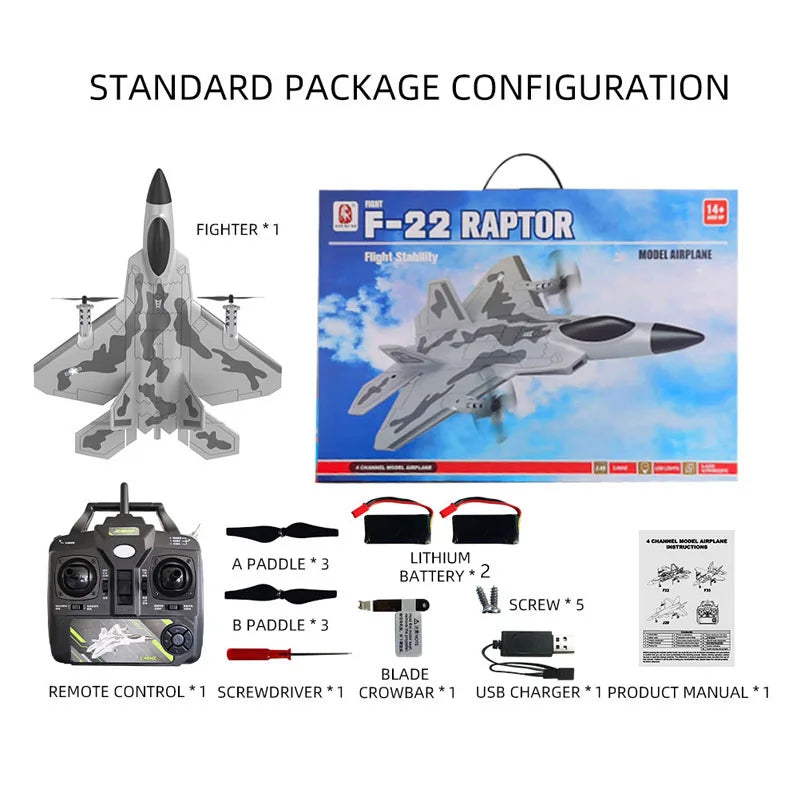 SG-F22 2.4G 3D Remote Control Stunt Plane
