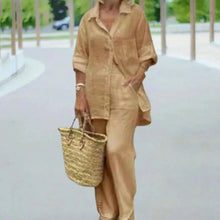 Cotton Linen Casual 2 Piece Set