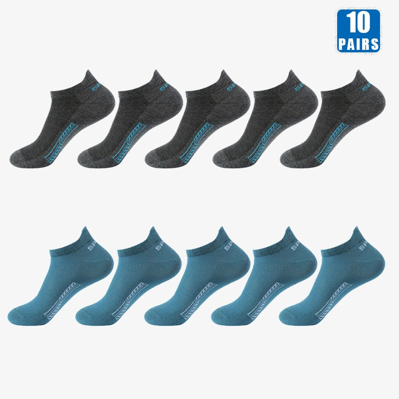 10 Pairs Cotton Crew Ankles