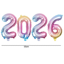Foil Number New Years Balloon