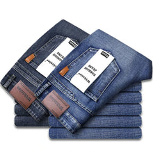 2-piece Set  WhinLEE Black and Blue Business Elite Micro Elastic Straight Leg Multi-craft Jeans