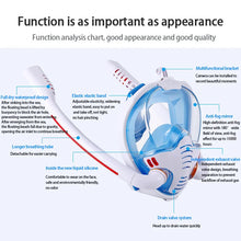 Double Tube Silicone Full Dry Diving Mask