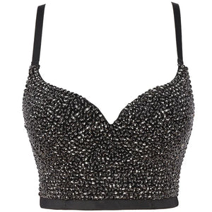 Rhinestone Sequined Cami Top