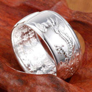 S925 Sterling Silver Original Flying Dragon Aristocratic Ring