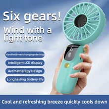 Handheld Mini Foldable Portable Neck Hanging Fans 5 Speed