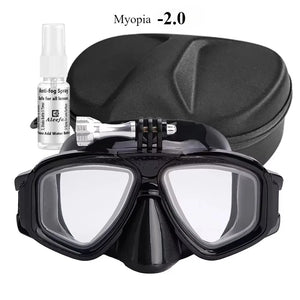 Tempered Lends Diving Mask with GoPro Mount