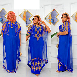 Fake Two-Piece Traditional African Dress