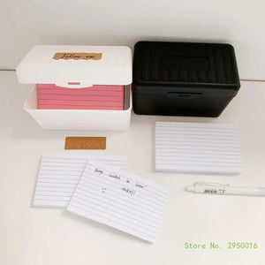 150/200 Sheets Tabbed Colorful Divided Index Card with Box