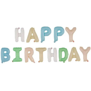 13pcs Happy Birthday Decoration Balloons Pink Blue Letter Foil Ballons Set Birthday Party Decor Air Globos Balony Anniversaire