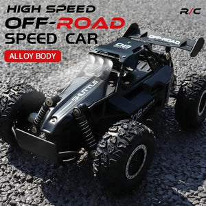 1:16 2WD Car with LED Light 2.4G 20KM/H High Speed Off-Road Climbing Remote Control Car