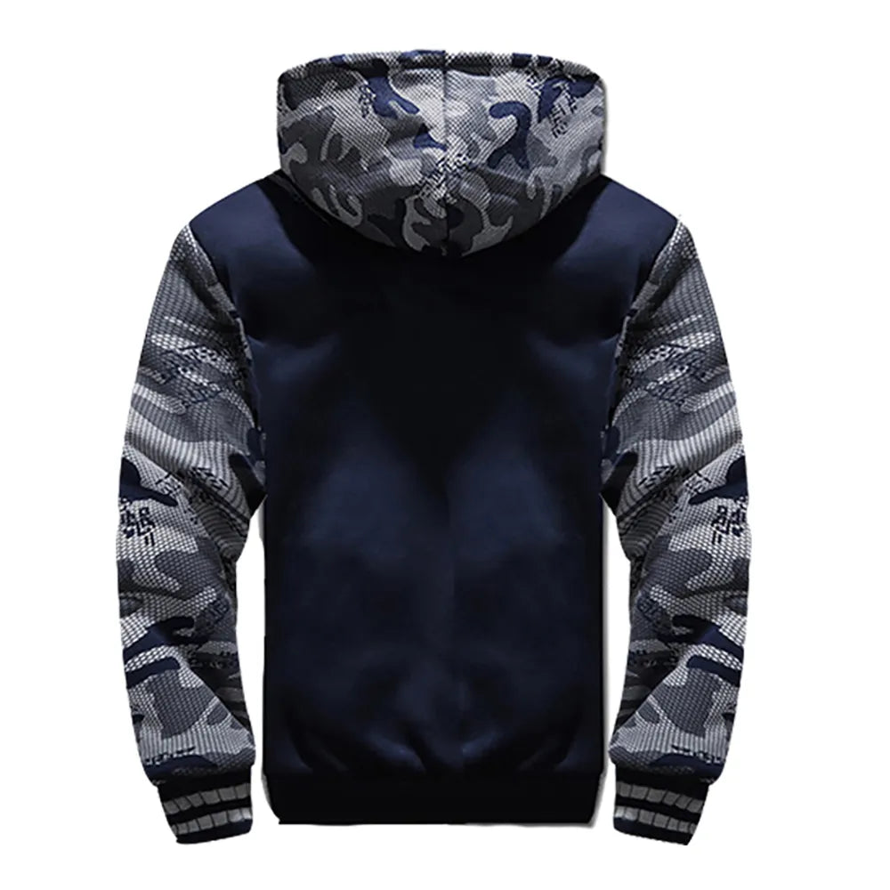 Thick Fleece Hooded Coat