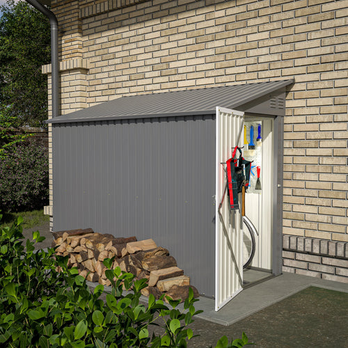 4' x 8' Metal Wall Side Storage Sheds & Outdoor Storage