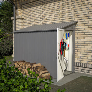 4' x 8' Metal Wall Side Storage Sheds & Outdoor Storage
