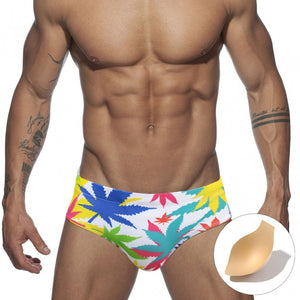 Colored Hearts Slim Fit Swimming Briefs