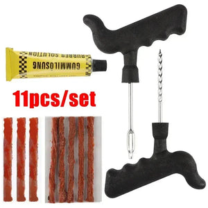 Car Tire Repair Tool Kit with Rubber Strips