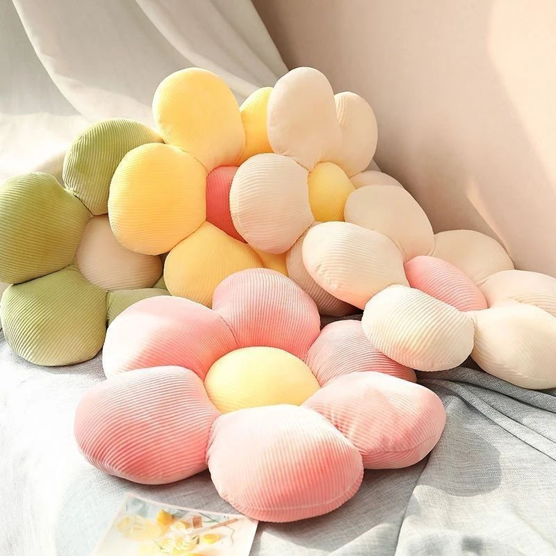 Colorful Flower Plush Pillow