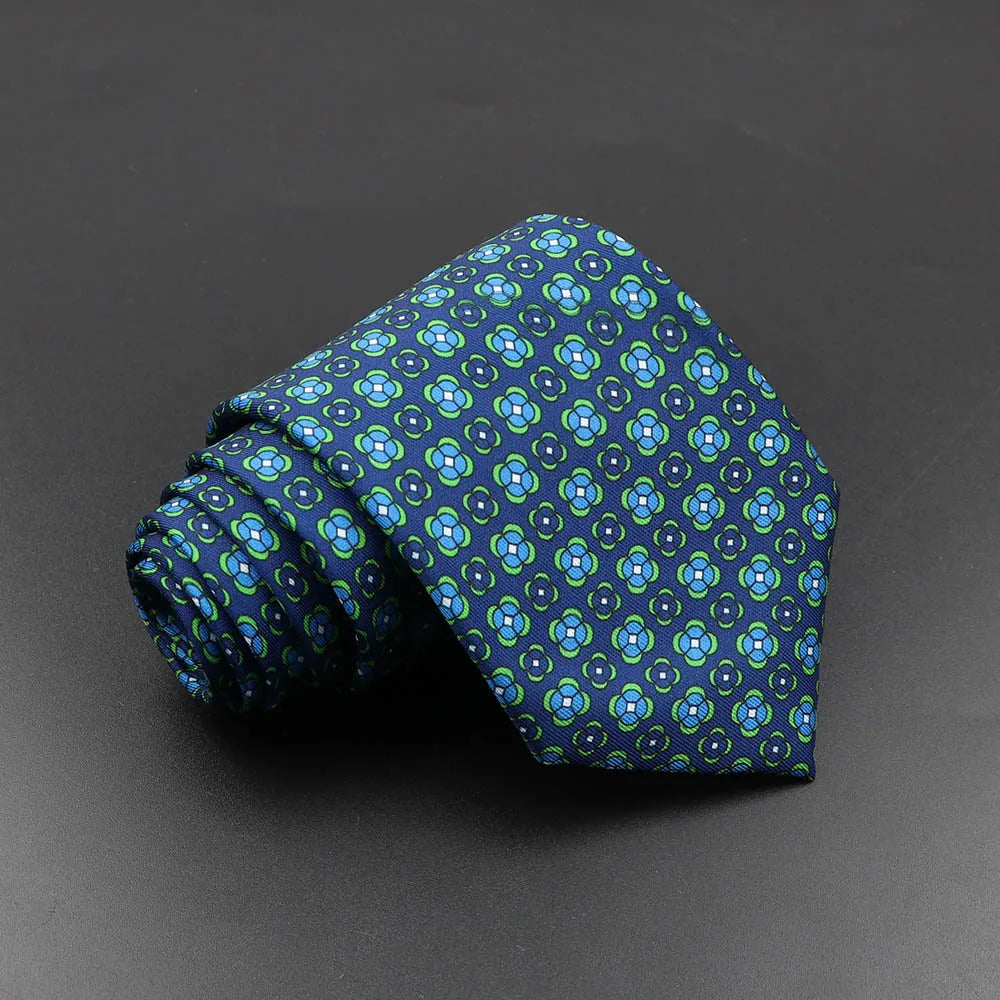 Silk 7.5cm Soft Colorful Novelty Necktie