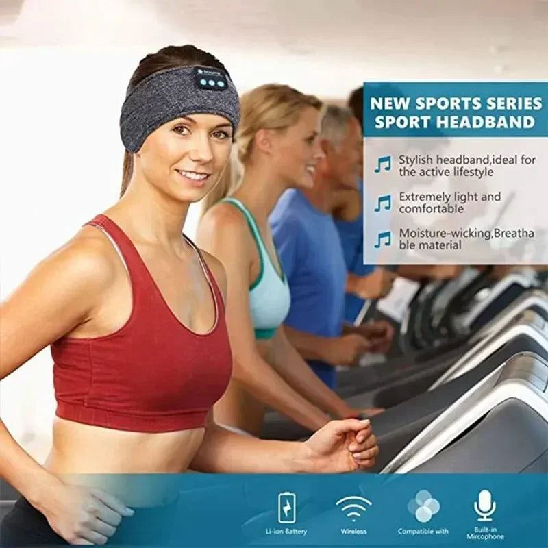 Bluetooth 5.0 Elastic Wireless Headphones Eye Mask