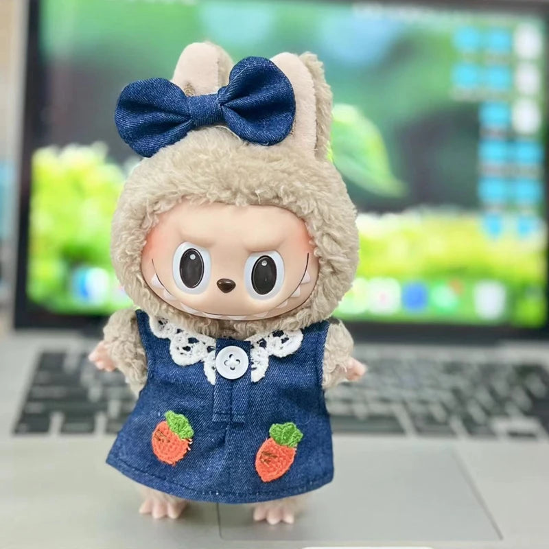 17cm Cute Mini Plush Doll Clothes