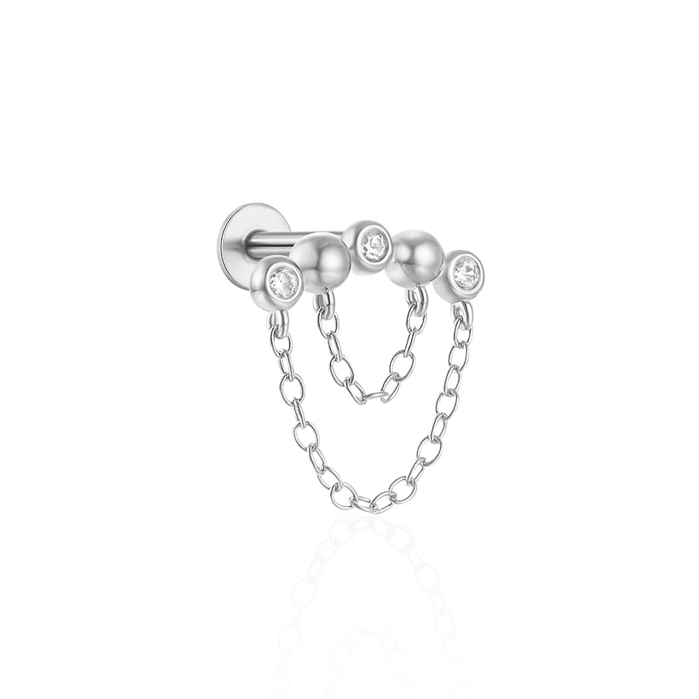 CANNER Simple Flat Head Pierced Stud Earrings