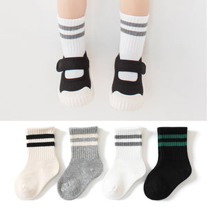 Solid Color Cotton Soft Tube Socks