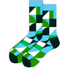 Happy Colorful Striped Combed Cotton Socks