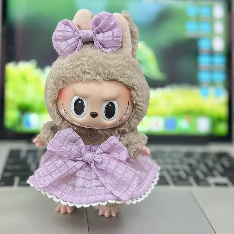 17cm Cute Mini Plush Doll Clothes