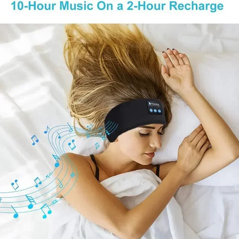 Bluetooth 5.0 Elastic Wireless Headphones Eye Mask