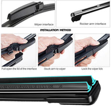 Universal Car Windshield Wiper Blades Soft Double Layer