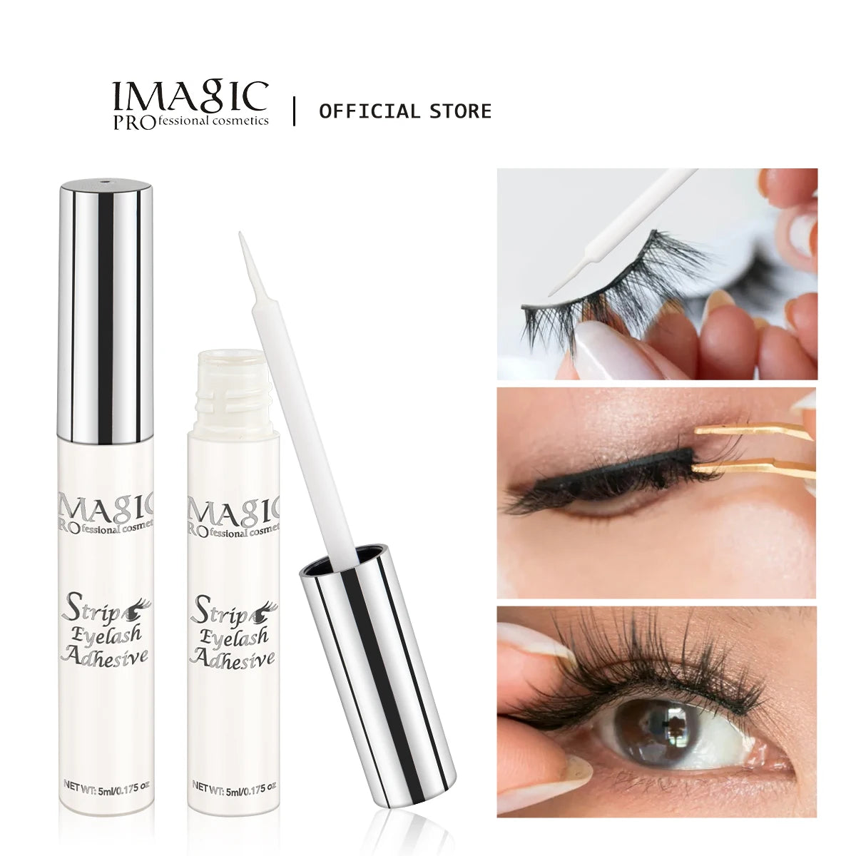 IMAGIC 5ML Eyelash Waterproof Long Lasting Quick Dry Extension Easy Removal Glue Primer