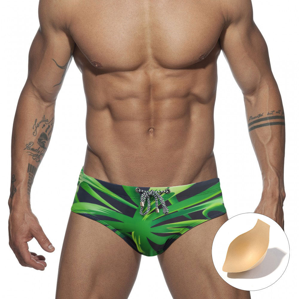 Colored Hearts Slim Fit Swimming Briefs