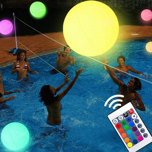 Outdoor Garden Ball Remote Control Inflatable Pool LED Balloon