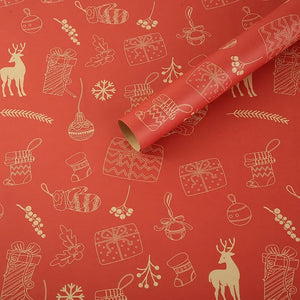 12 Sheets 75*50CM Christmas Kraft Paper