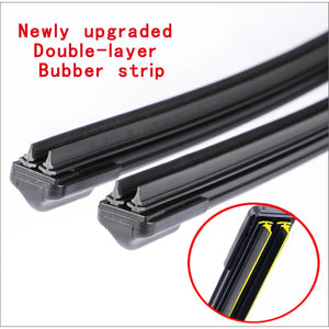 Universal Car Windshield Wiper Blades Soft Double Layer