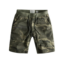 Camouflage Elastic Waist Casual Loose Short Pants