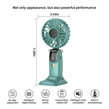 Handheld Mini Foldable Portable Neck Hanging Fans 5 Speed