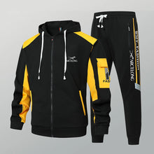 Zippered Hooded Jacket and Pants Set