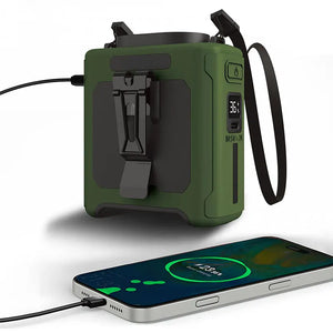 10000mAh Waist Fan with 5 Speeds & Light
