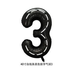 40'' Number Racetrack Balloons
