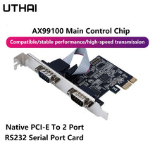 UTHAI Pcie To Two Serial Ports RS232 Interface Industrial Control Computer Expansion Card