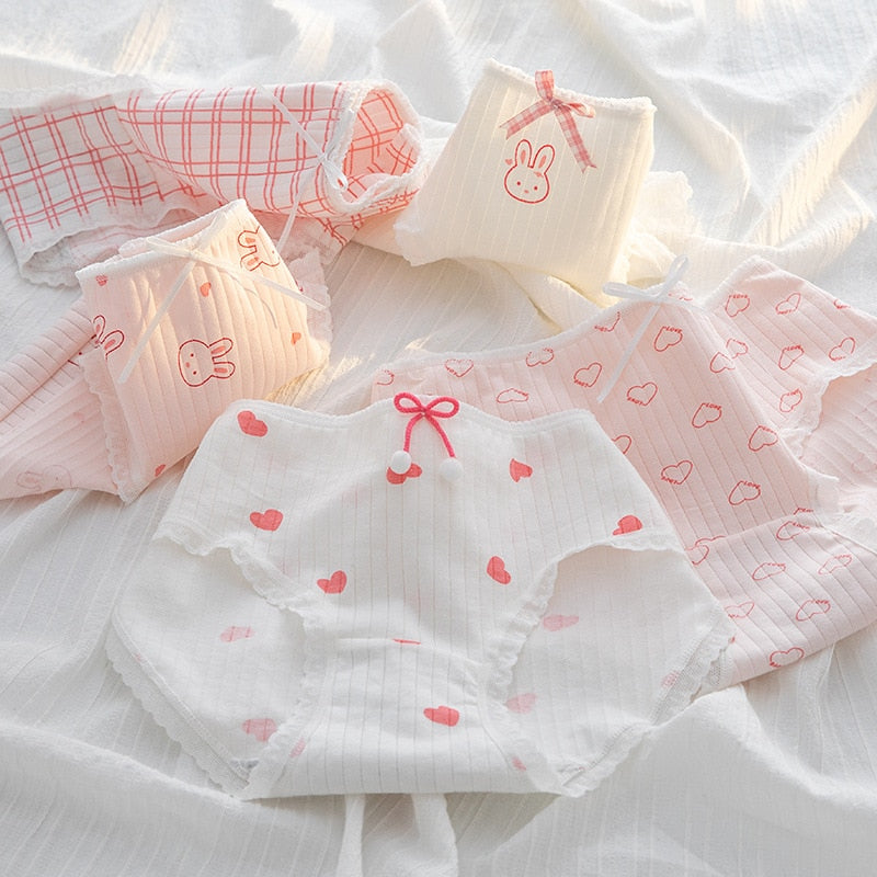 Seamless 5Pcs/Set Cotton Underwear