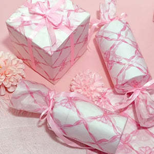 10 Sheets 20x14inch Pink Bow Tissue Paper