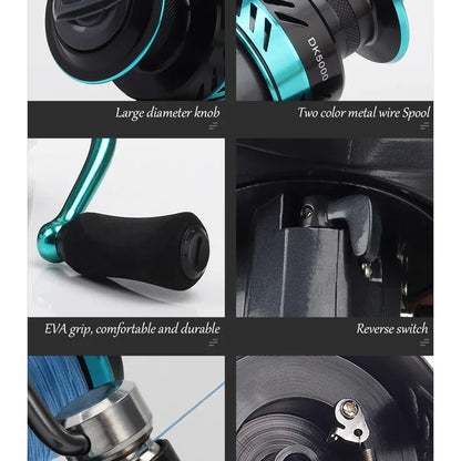 Spinning Drag Power 16KG Braking Force High Speed Spinning 800-7000 Reel