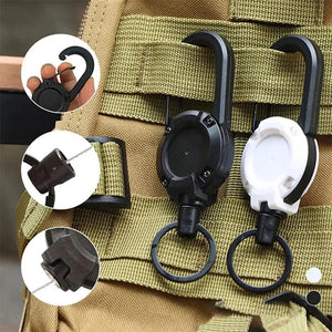 Automatic Retractable Wire Rope Anti-theft Tactical Keychain