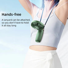 2PCS  Mini Handheld 6 Speed Rechargeable Fan with Phone Stand