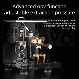 CAFOVO K7Pro E61 Dual Boiler Commercial Espresso Machine with Flow Control PID Espresso Maker