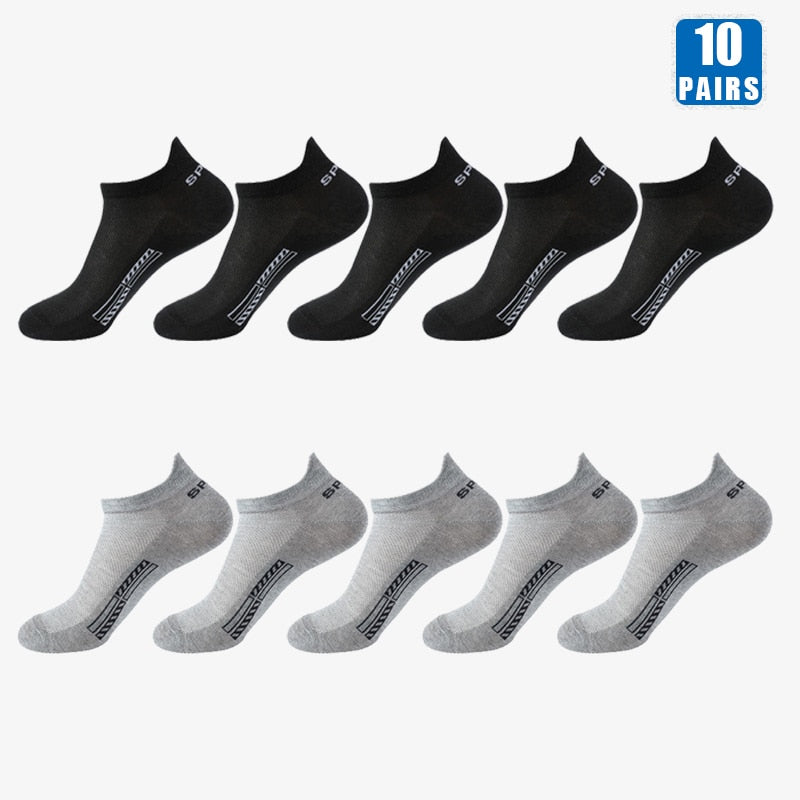 10 Pairs Cotton Crew Ankles