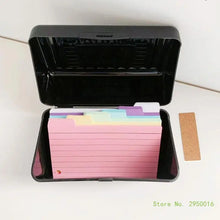 150/200 Sheets Tabbed Colorful Divided Index Card with Box